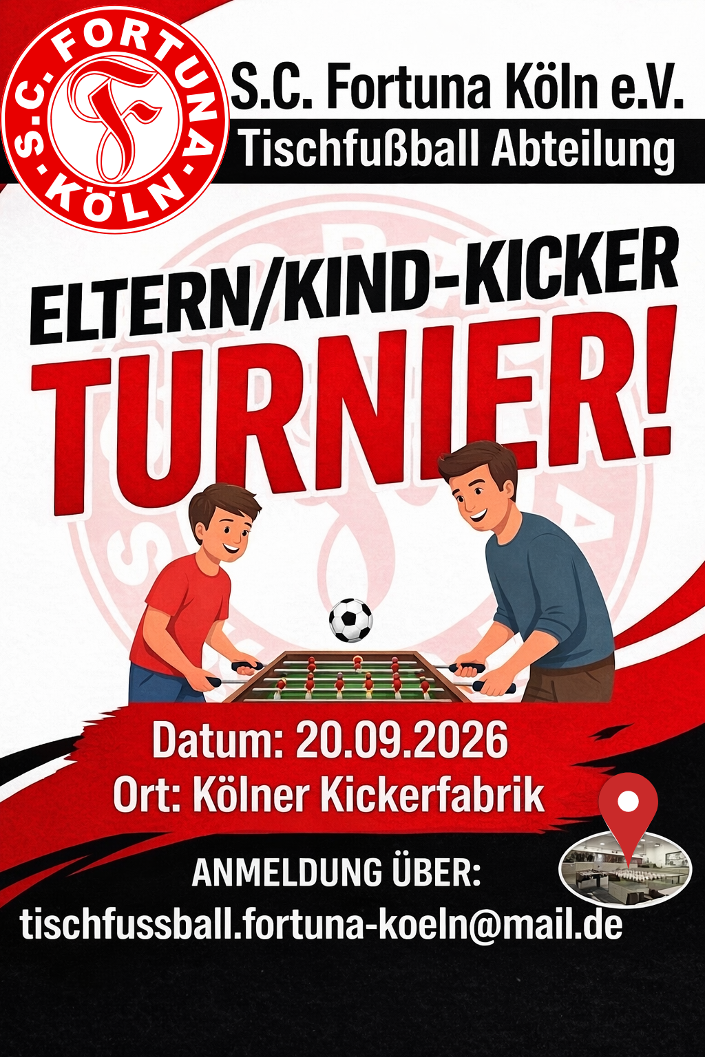 Eltern Kind Kickerturnier